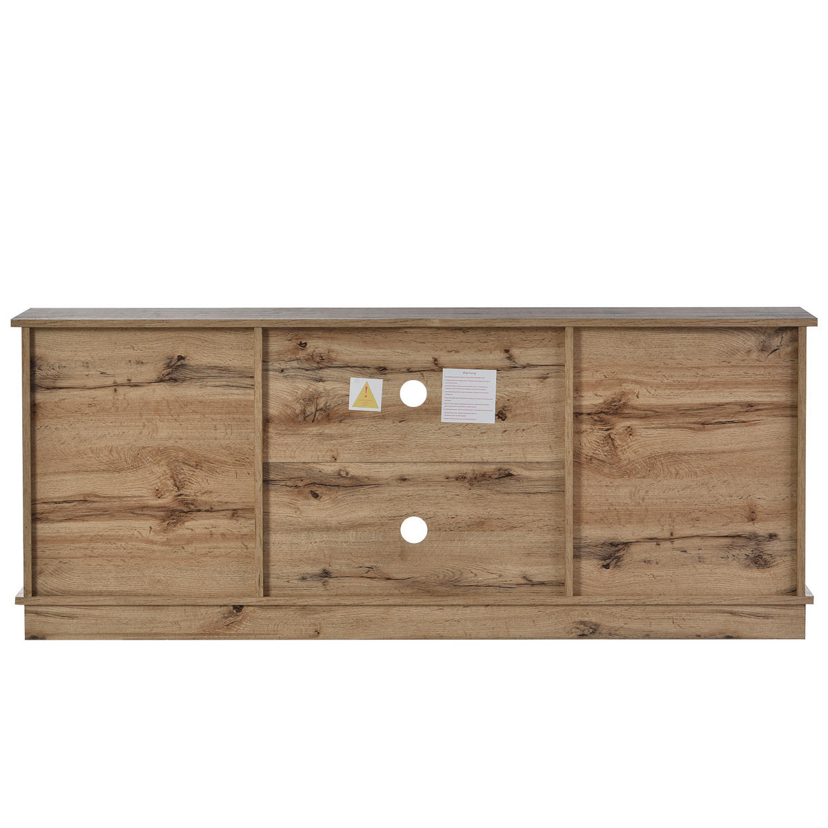 TV-SCHRANK 150/40/60 cm rustikales Braun mit 2 Schiebetüren und höhenverstellbaren Regalen - Braun, Holzwerkstoff (150/60/40cm) - OKWISH