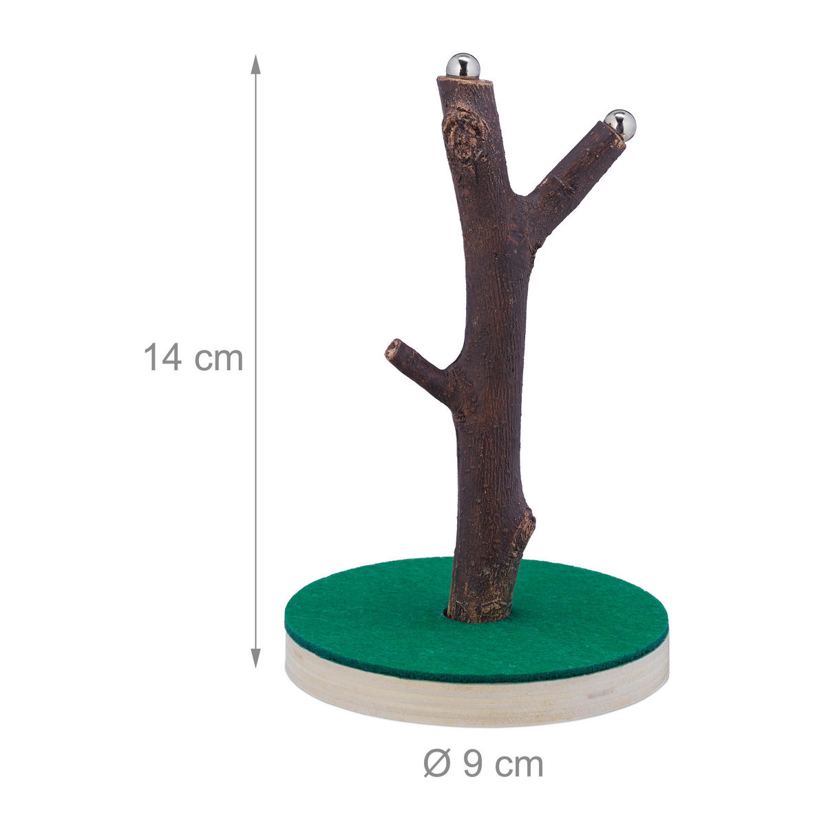 KRONKORKOVÝ strom - viacfarebná, kov/drevo (9/14/9cm) - Relaxdays