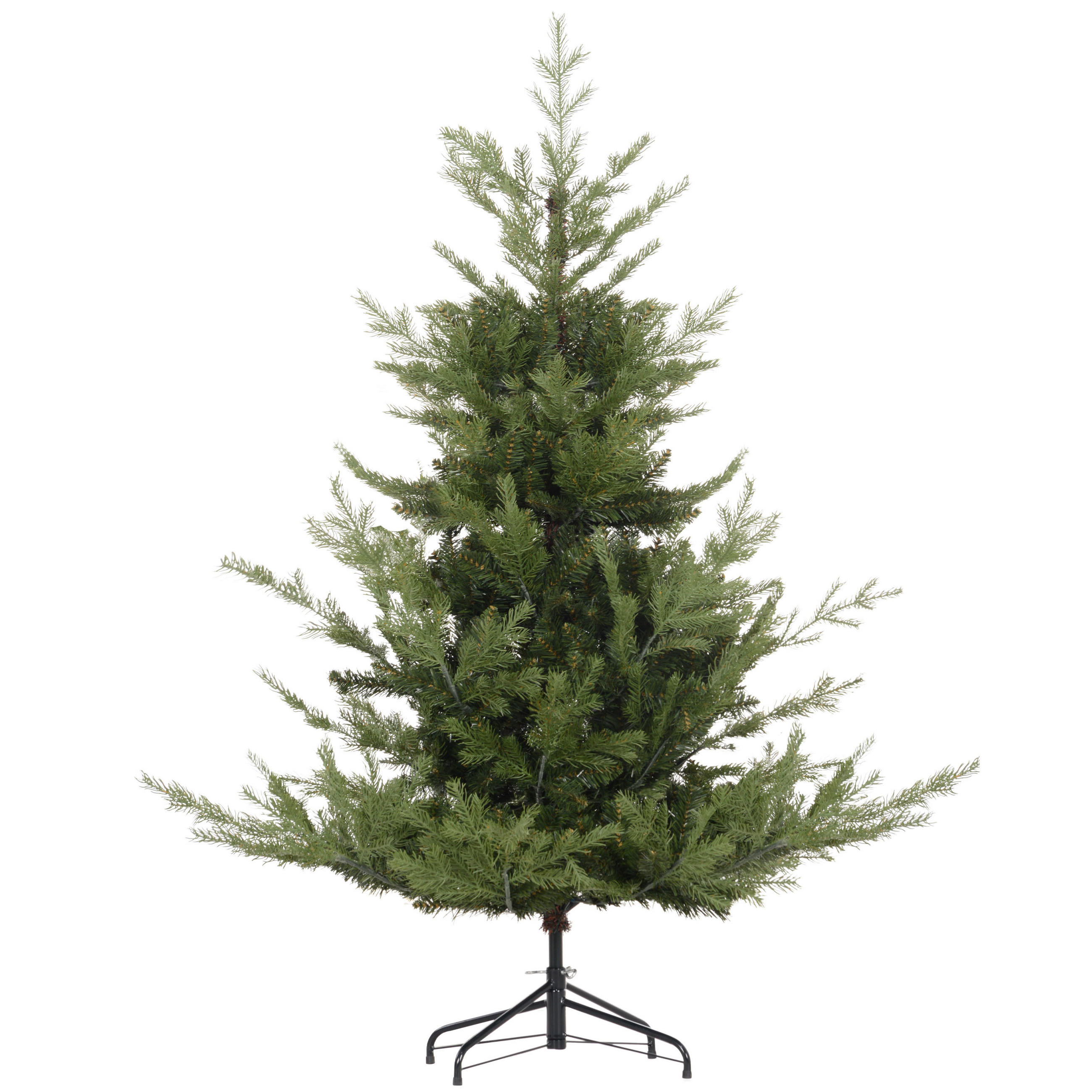 150 cm Weihnachtsbaum Künstlich Christbaum Dichte Zweige für Weihnachtsfest - Grün, Kunststoff/Metall (150cm) - HOMCOM