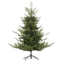 150 cm Weihnachtsbaum Künstlich Christbaum Dichte Zweige für Weihnachtsfest - Grün, Kunststoff/Metall (150cm) - HOMCOM