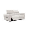SOFA CALVERA 3-Sitzer mit 1 Relaxfunktion, weiß - Weiß, Holzwerkstoff/Textil (204/79/106cm) - Courtois Laville