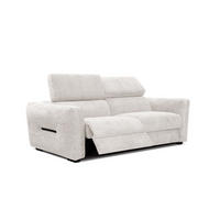 SOFA CALVERA 3-Sitzer mit 1 Relaxfunktion, weiß - Weiß, Holzwerkstoff/Textil (204/79/106cm) - Courtois Laville