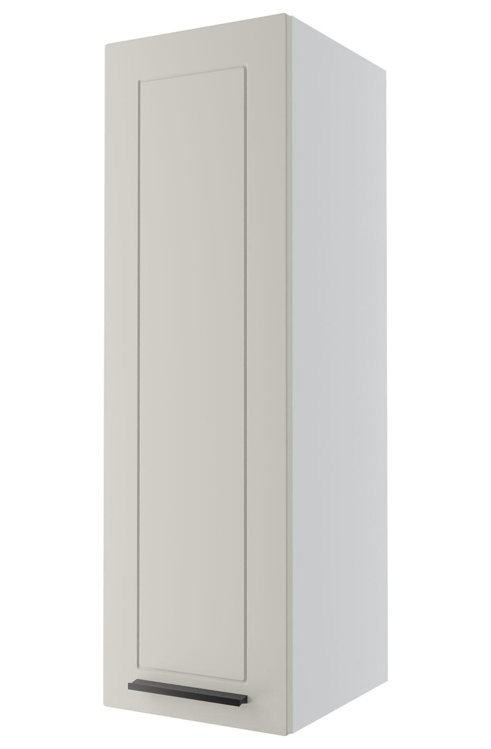 KÜCHENHÄNGESCHRANK Kvantum W4/20 Weiß Matt / Weiß Matt 20 / 32,5 / 96cm - Creme/Weiß, Holz/Holzwerkstoff (20/96/32.5cm) - Feldmann-Wohnen
