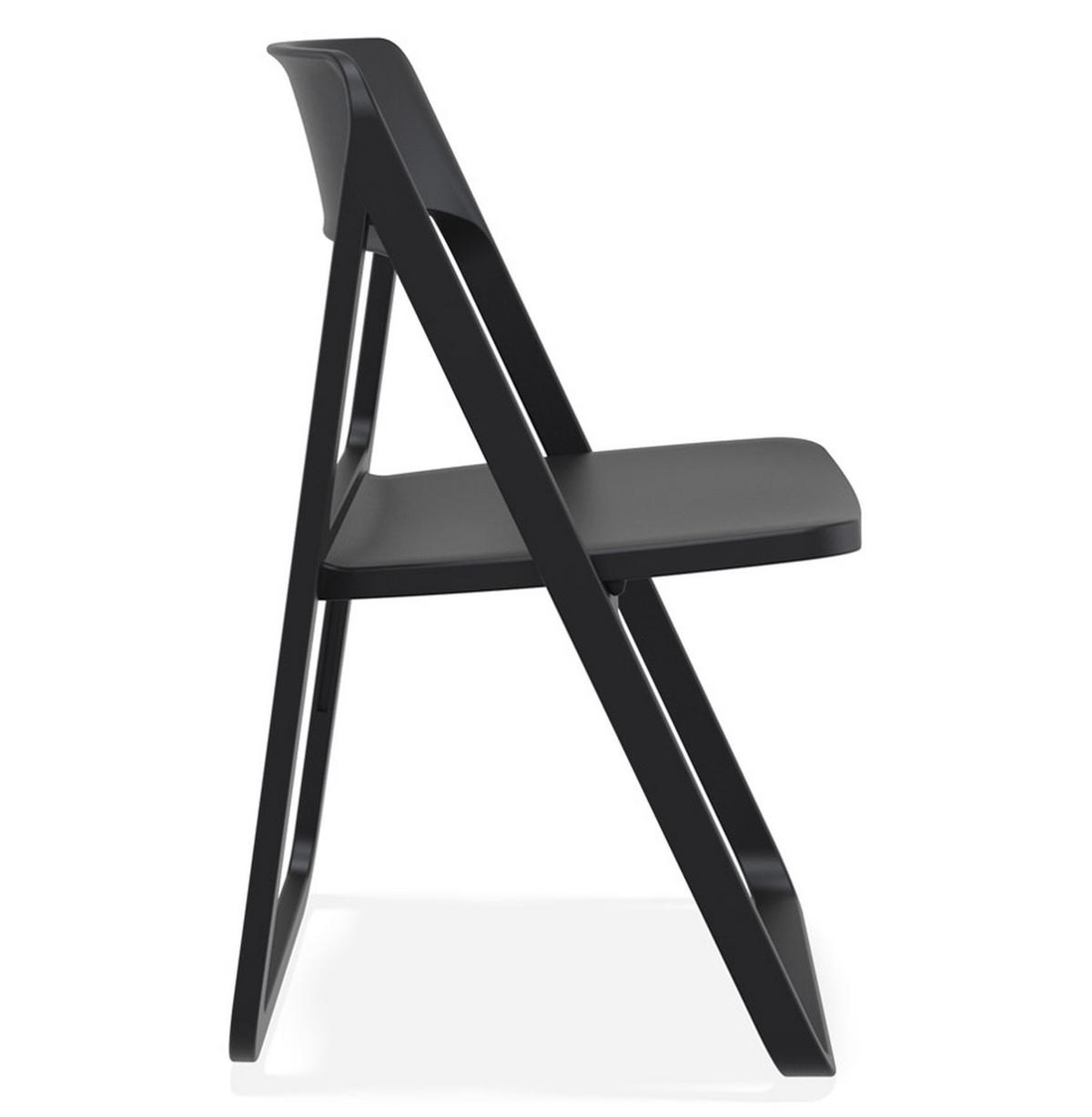 KLAPPSTUHL SLAG Schwarz - Schwarz, Kunststoff (48/45/48cm) - Légia Home