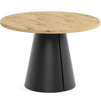 TISCH Schwarz ALMA Ausziehbar 120/196 cm - Eichefarben/Schwarz, Holzwerkstoff (2/120/76cm) - Sepro Meble