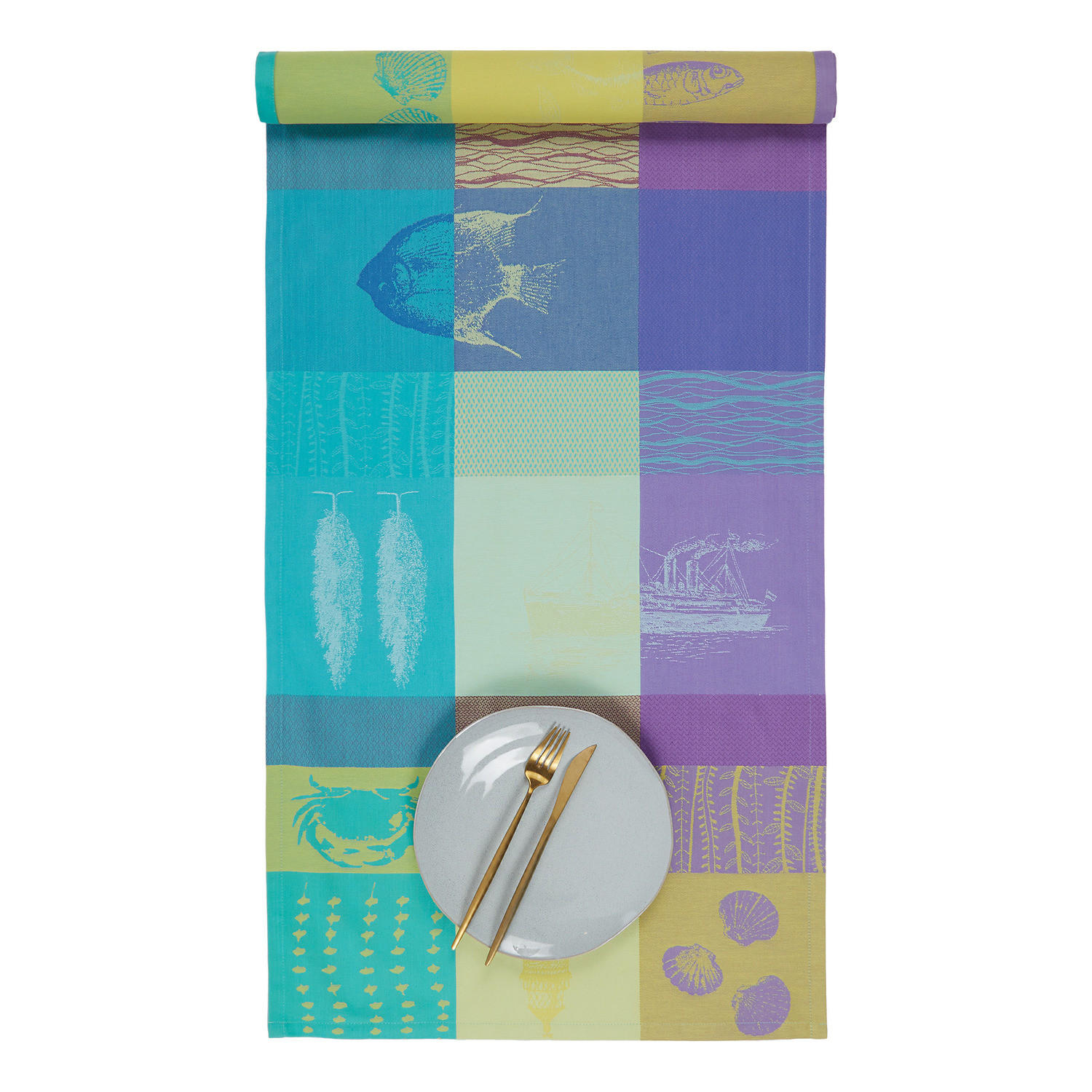 TISCHLÄUFER Riviera - Multicolor, Textil (50/160cm) - BUTLERS