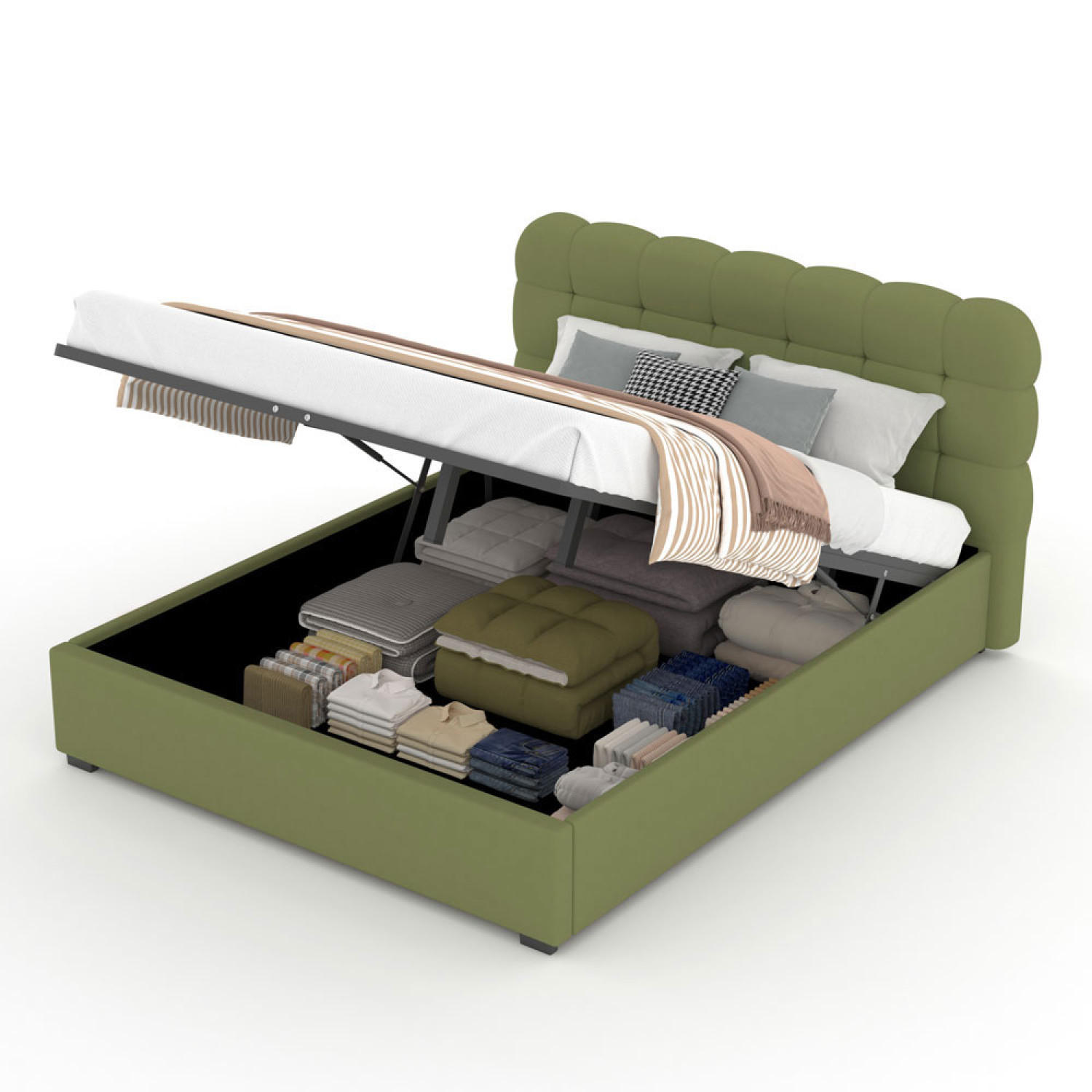 Concept Usine Bett Grün 140x190 cm