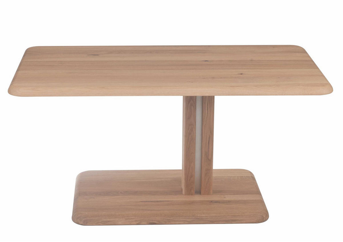 COUCHTISCH höhenverstellbar Ciel 100x49x60 Massivholz Wildeiche Bianco - Wildeiche, Holz (100/60/60cm) - 58aufmkessel