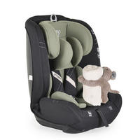 KINDERSITZ i-Size Start grün (76-150cm) Kopfstütze verstellbar, Kuscheltier - Grün, Kunststoff (45/60/46cm) - Moni