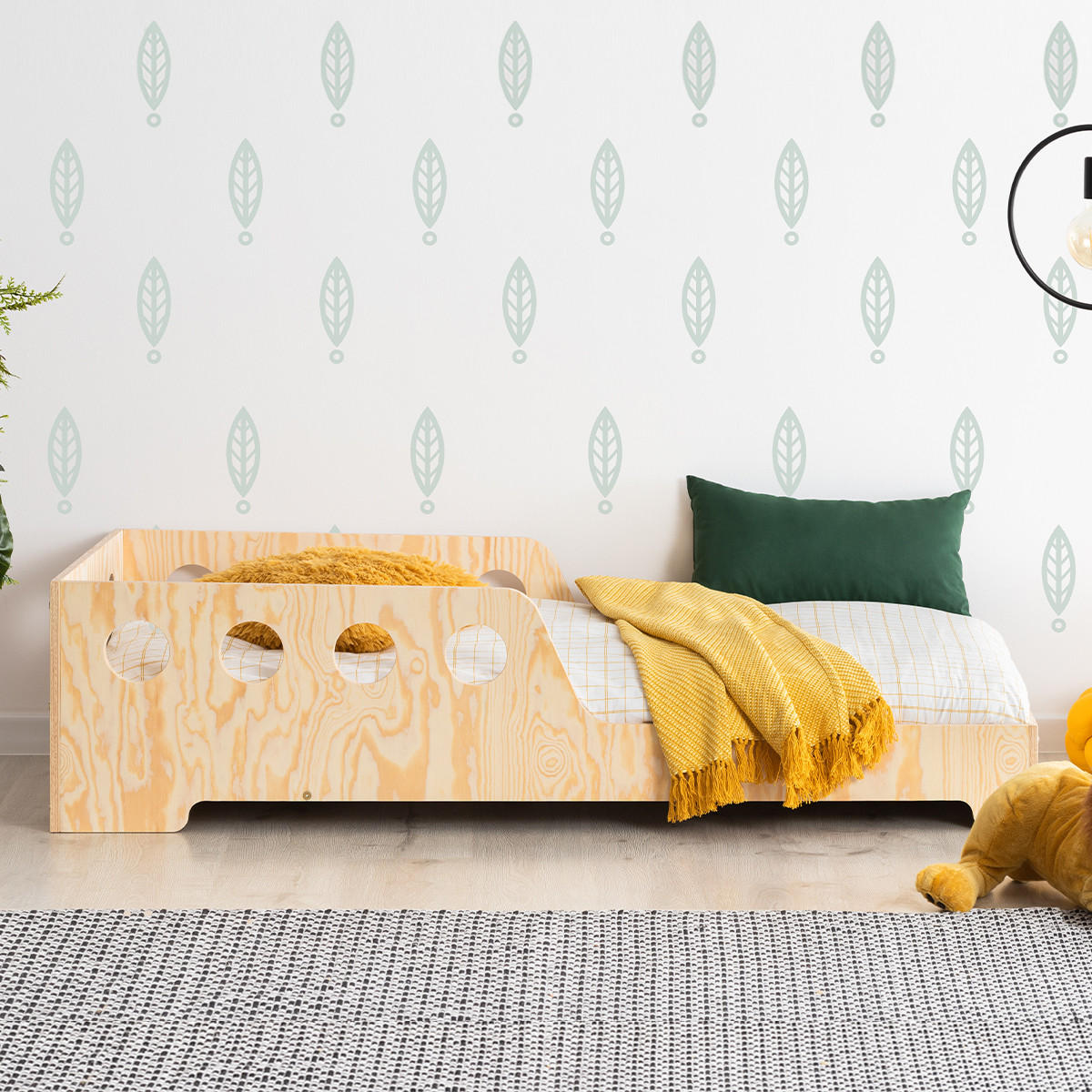 POSTEL 90/190 Adrien Přírodní dřevo - hnědá, dřevo (90/190cm) - Petits-meubles