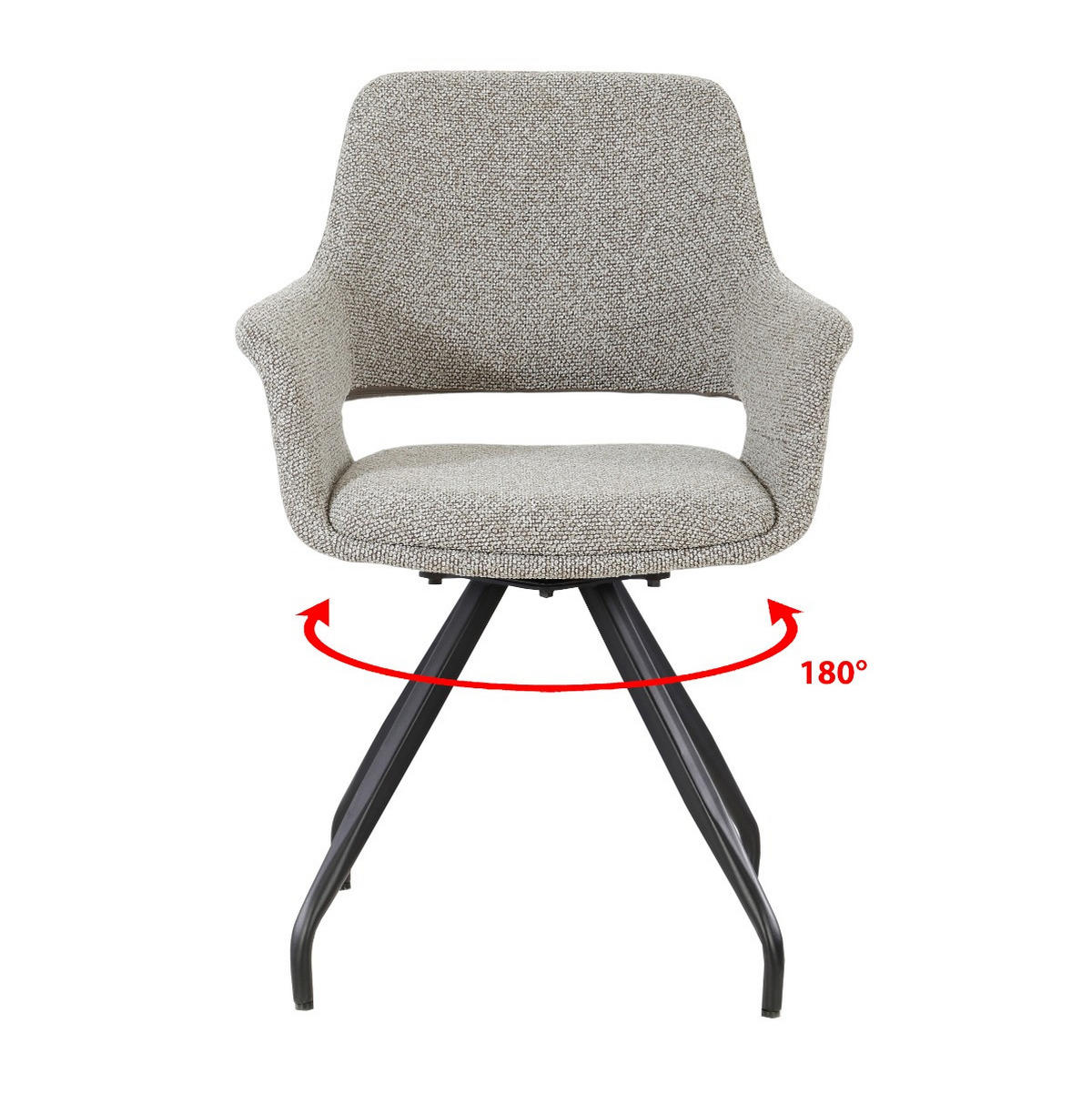 ESSZIMMERSTÜHLE Capp Taupe 61/61/88 cm - Taupe, Textil (61/88/61cm) - Livingfurn