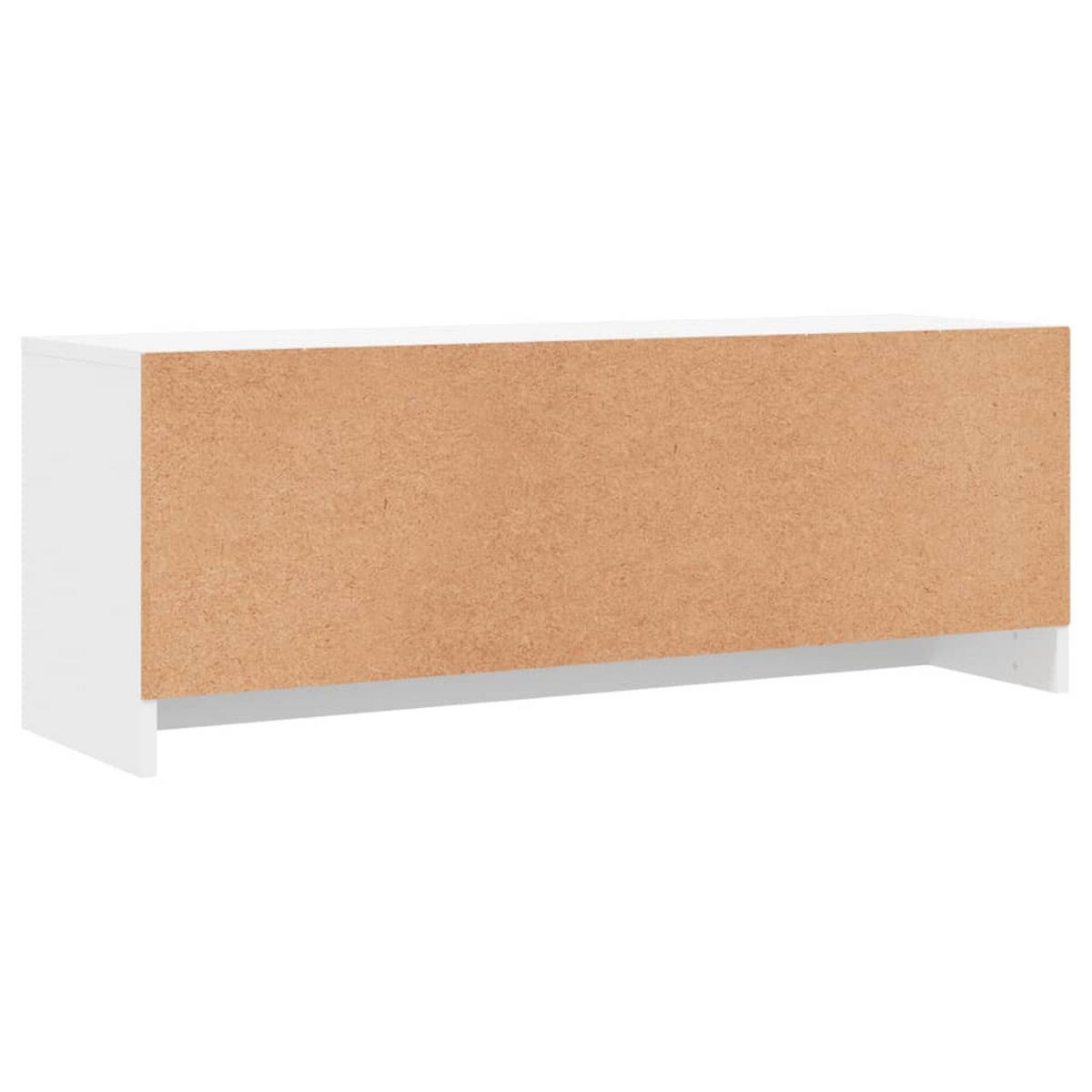 TV-SCHRANK Weiss 102/30/37,5 Cm Holzwerkstoff - Weiß, Holzwerkstoff (30/37.5/102cm) - vidaXL