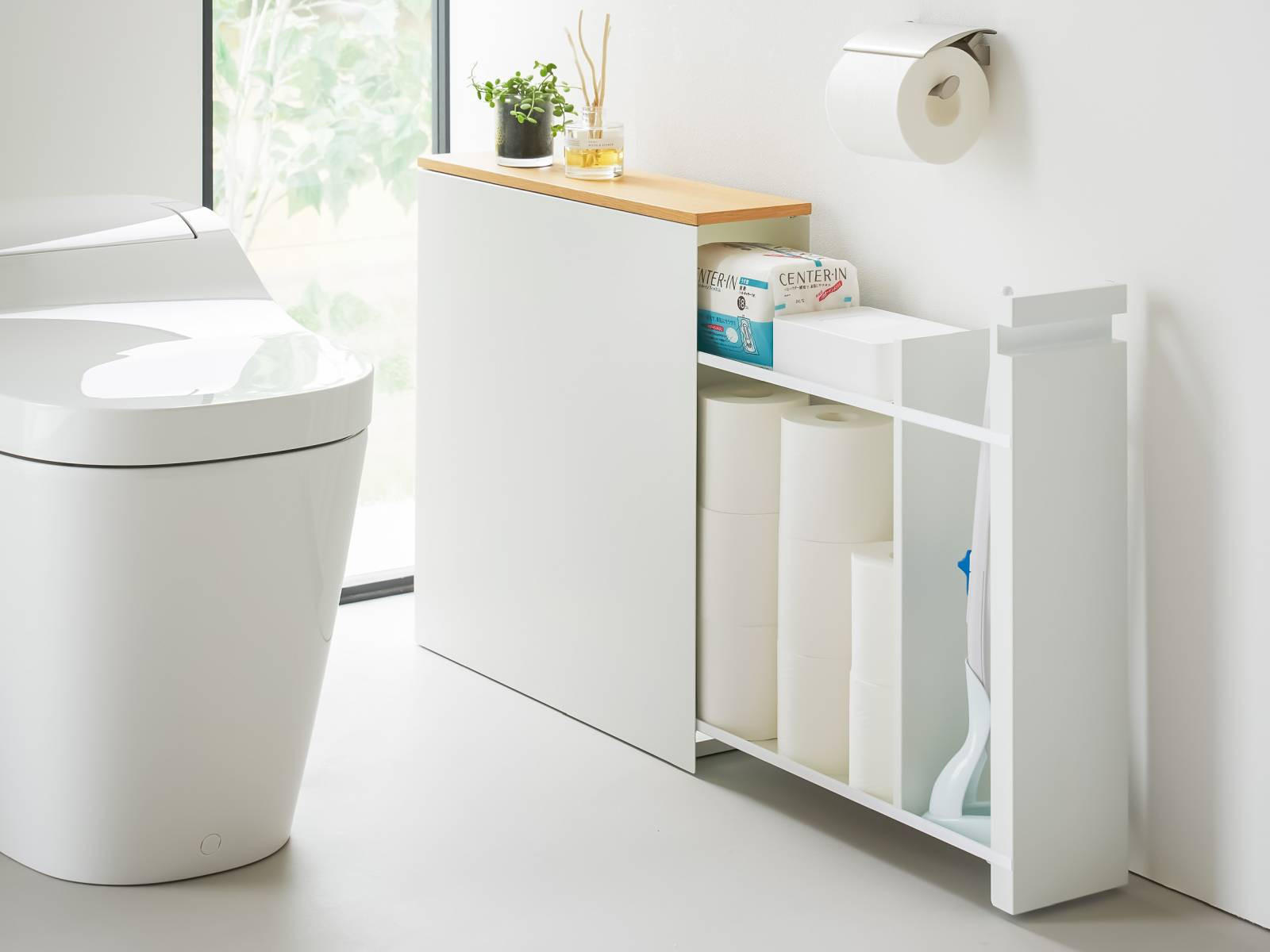 BADEZIMMER-ABLAGE Tower weiß 14/55/56 cm - Weiß, Metall (14/55/56cm) - Yamazaki