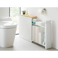 BADEZIMMER-ABLAGE Tower weiß 14/55/56 cm - Weiß, Metall (14/55/56cm) - Yamazaki