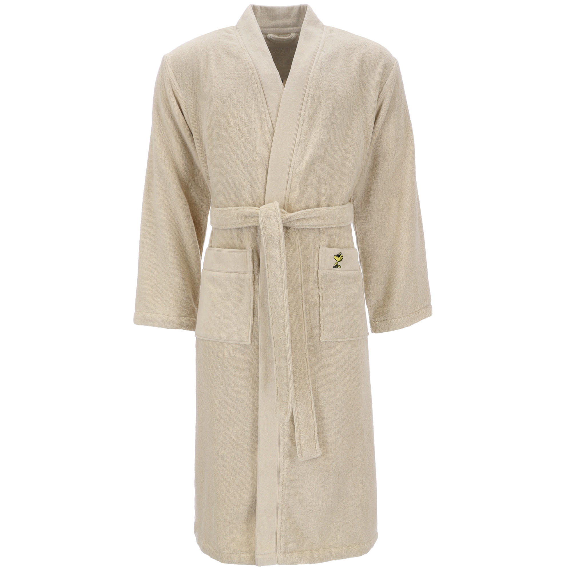 BADEMANTEL UNISEX KIMONO PEANUTS WOODSTOCK TIBET - 6100 - Beige, Textil (S/Mnull) - Vossen