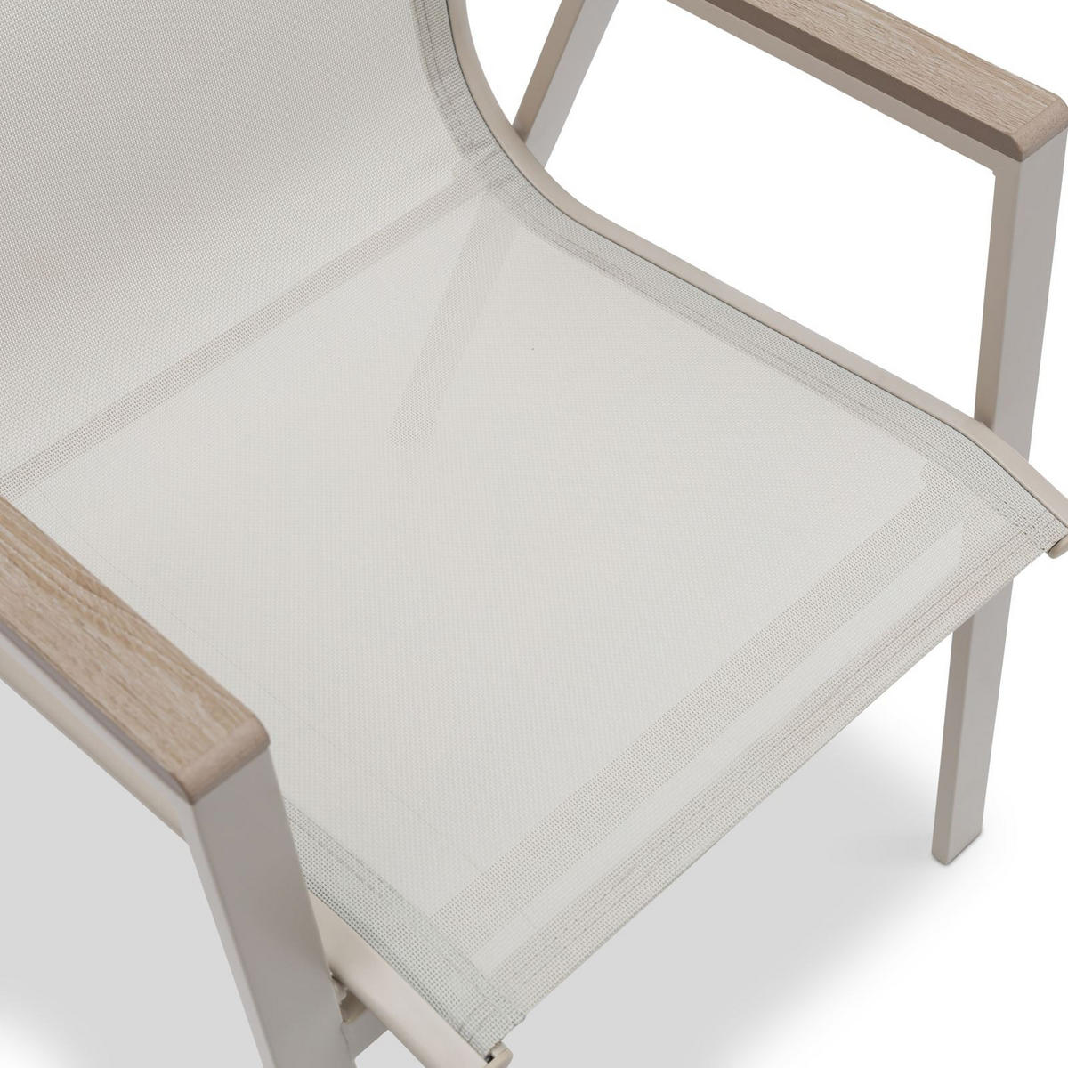 GARTENSTÜHLE MONDELLO 6er-Set hellgrau - Hellgrau, Metall (47/90/42cm) - IDIMEX