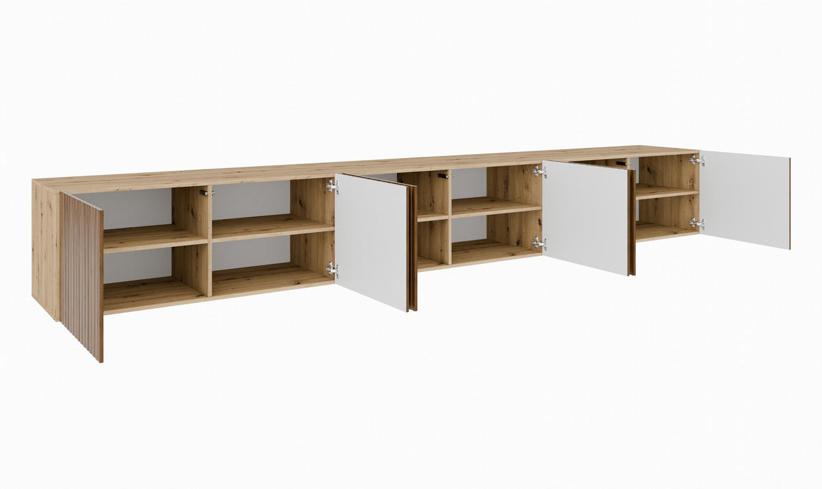 TV-SCHRANK MIO - Wildeiche/Eiche Artisan, Holzwerkstoff (300/41/40cm) - Meblini