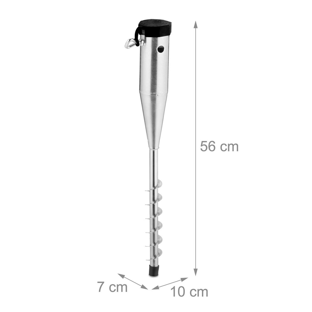 TALNA spona - srebrne barve, kovina/umetna masa (7/56/10cm) - Relaxdays