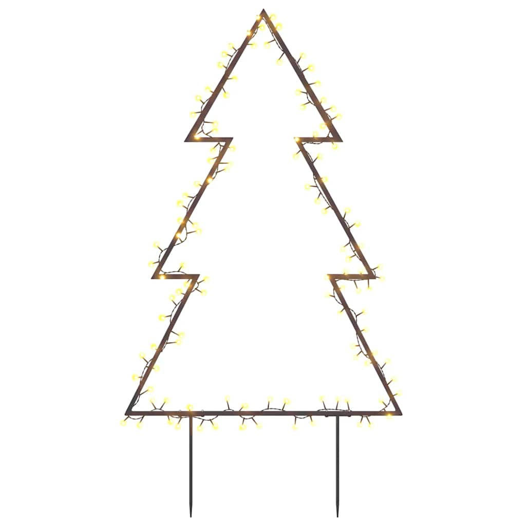 WEIHNACHTSBAUM Mit Erdspiessen Und 115 Leds 90 Cm - Schwarz, Kunststoff (62/115/2cm) - vidaXL