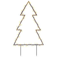 WEIHNACHTSBAUM Mit Erdspiessen Und 115 Leds 90 Cm - Schwarz, Kunststoff (62/115/2cm) - vidaXL
