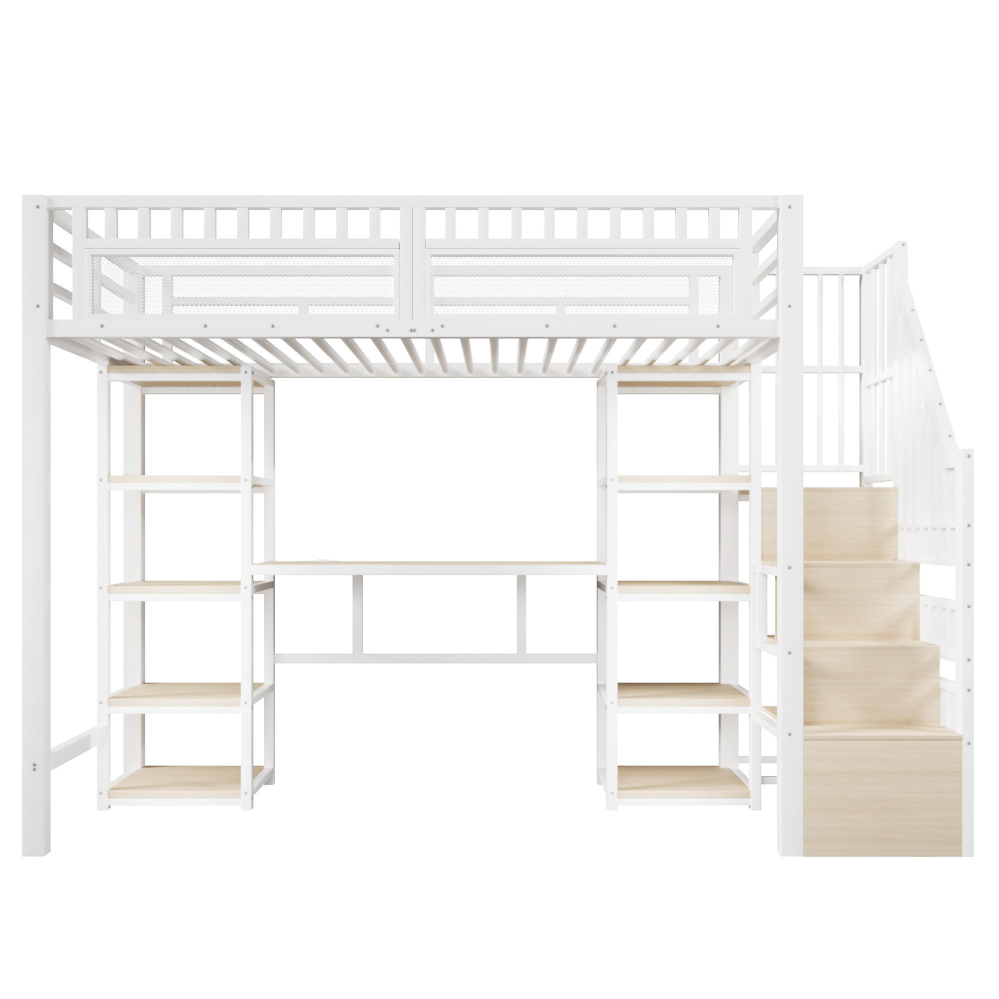 HOCHBETT Eisen 90/200 cm Weiß - Weiß, Metall - Raumix