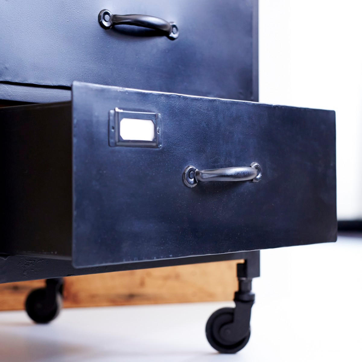 BÜCHERREGAL Industriel Schwarz aus Metall - Schwarz, Metall (43/167/40cm) - Tikamoon