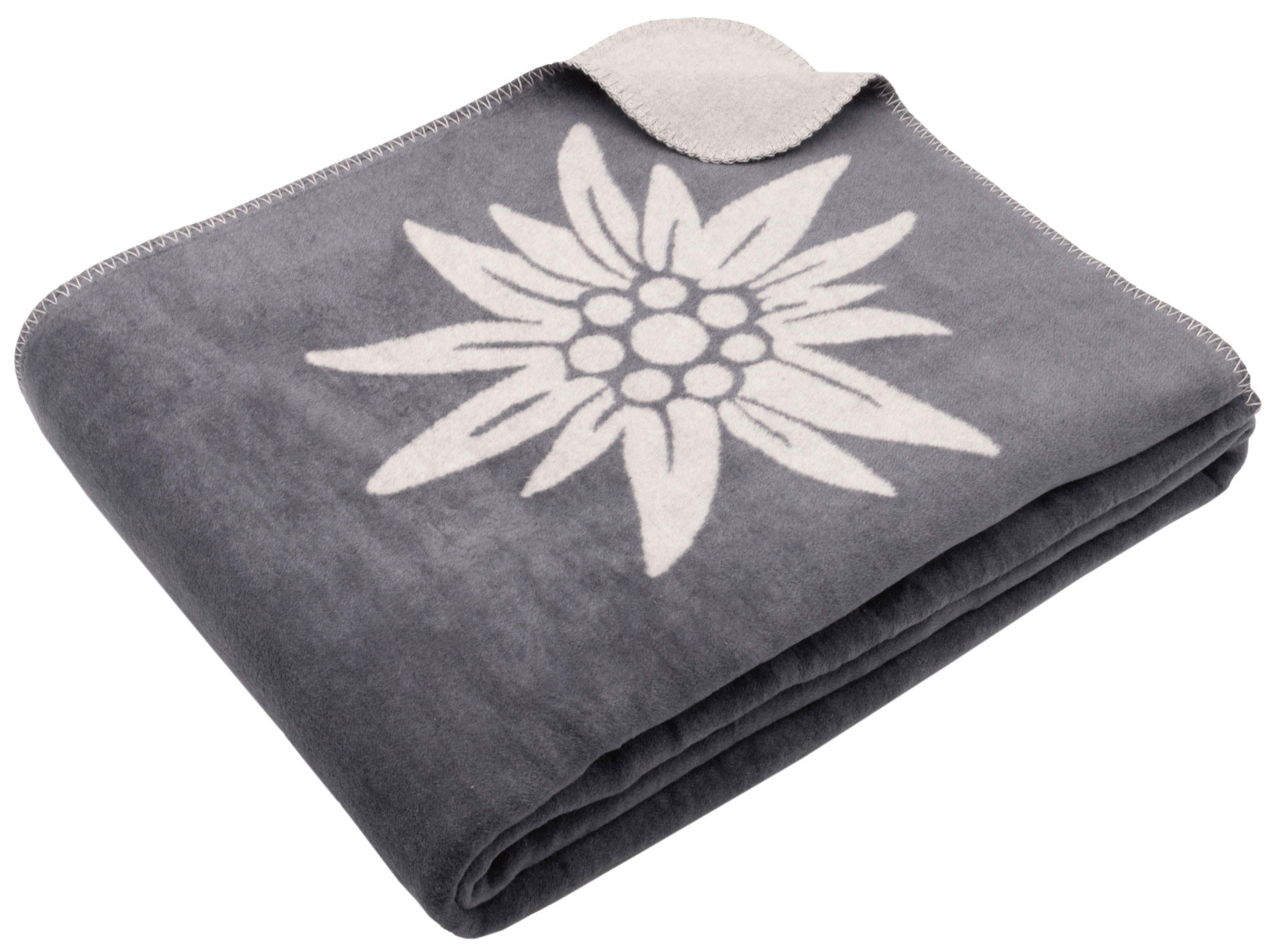 KUSCHELDECKE, 150/200cm, 60% Baumwolle, 40% Polyacryl, Grau - Grau, Naturmaterialien (150/200cm) - Zollner