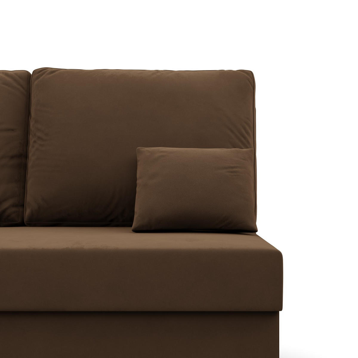 ECKSOFA MIT SCHLAFFUNKTION KEMI Braun - Braun, Textil (135/201cm) - Mebligo