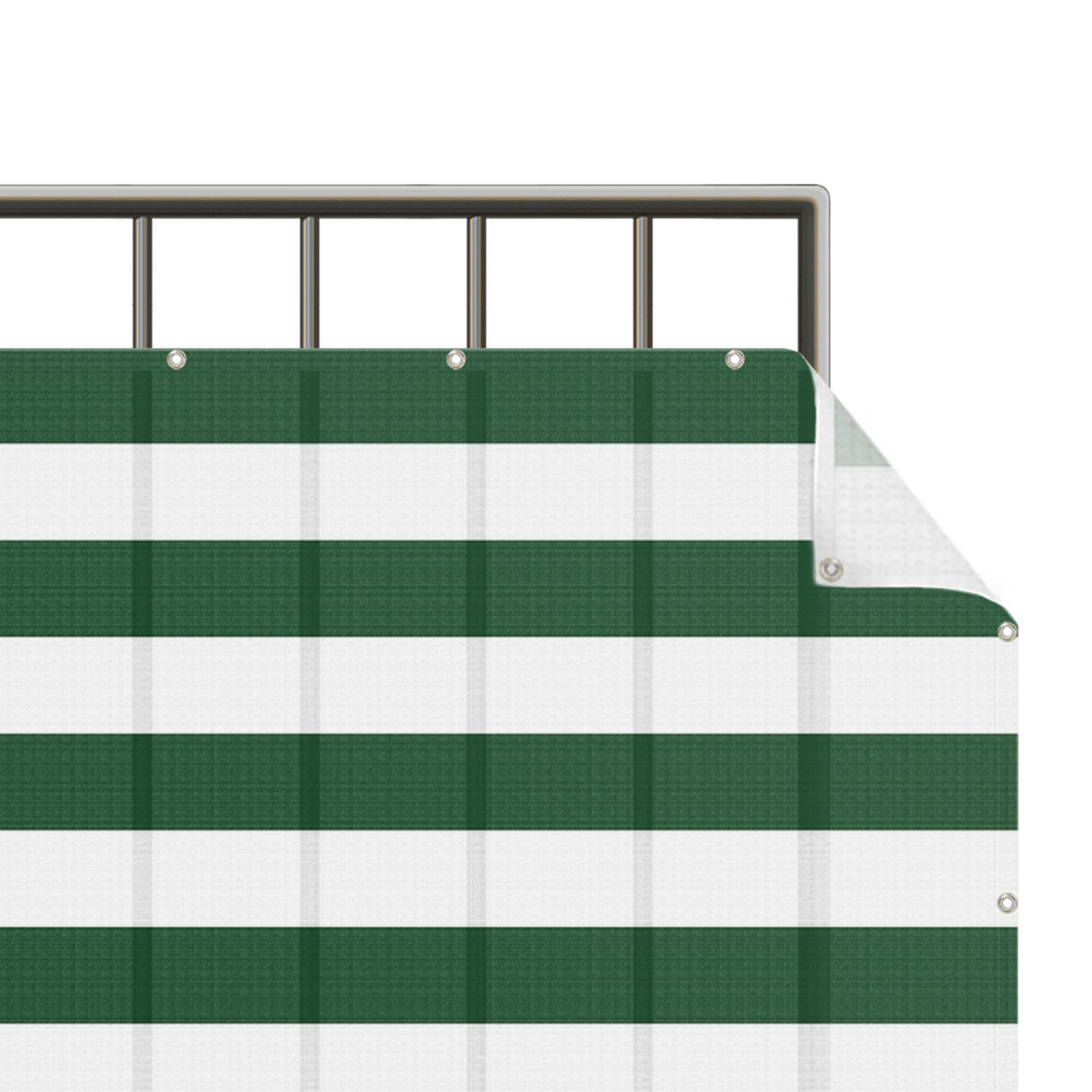 BALKON SICHTSCHUTZ Querstreifen in Waldgrün 700/100 cm - Grün, Kunststoff (700/100cm) - Bilderwelten