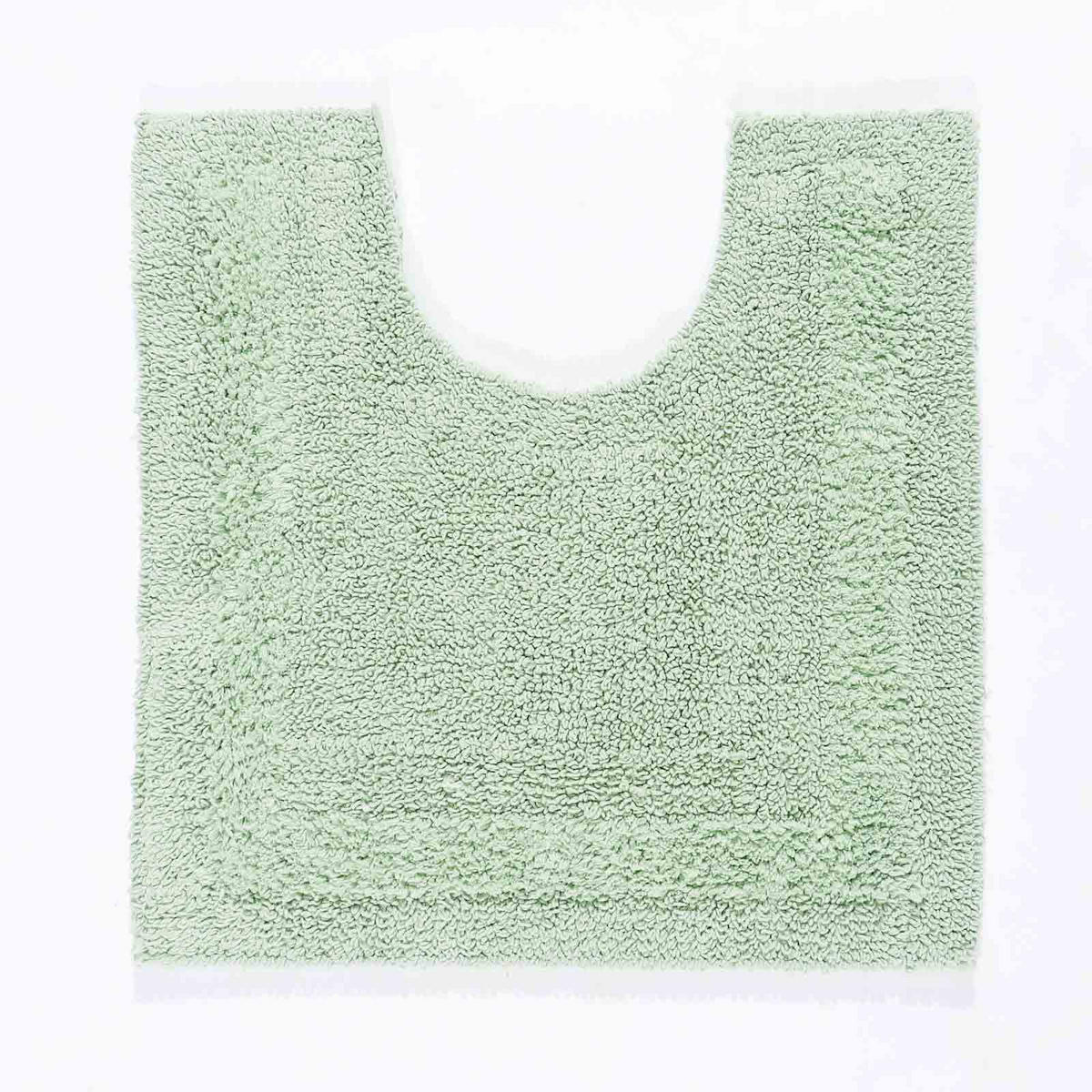BADGARNITUR 2-teilig, Badematte & WC-Vorleger, wendbar - Salbeigrün, Textil (50/80cm) - Homescapes