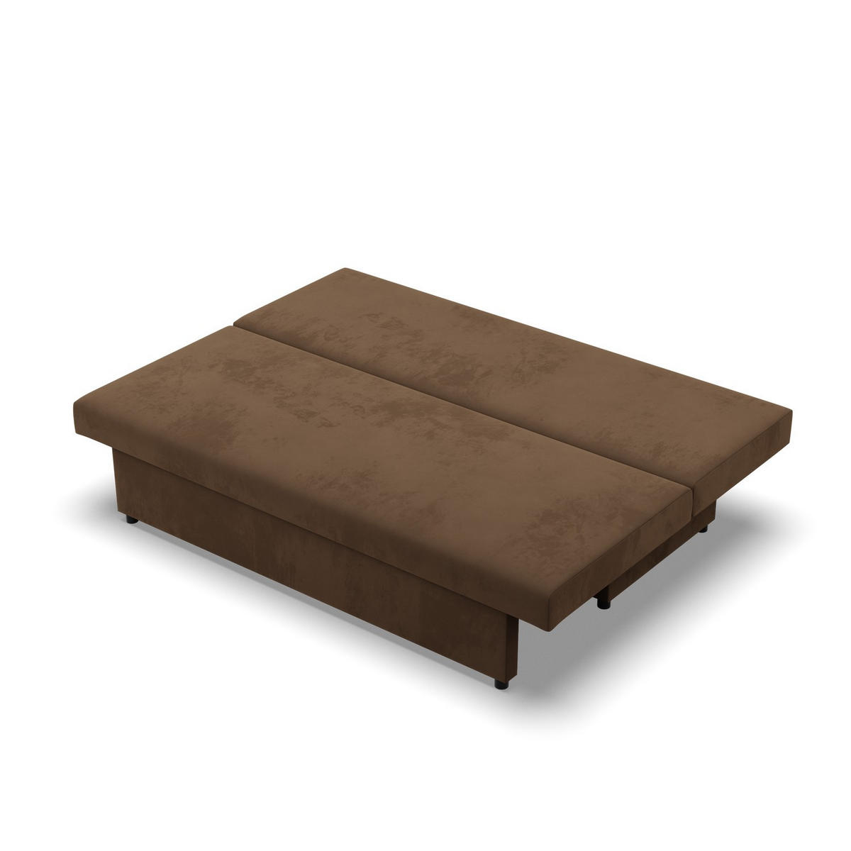 SOFA 3-SITZER MIT SCHLAFFUNKTION NOLA Braun - Braun, Textil (86/85/191cm) - Mebligo