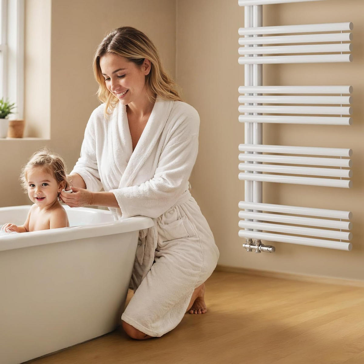 HEIZKÖRPER wasserführend Weiß 166/60/7,5 cm - Weiß, Metall (60/166/7.5cm) - EMKE