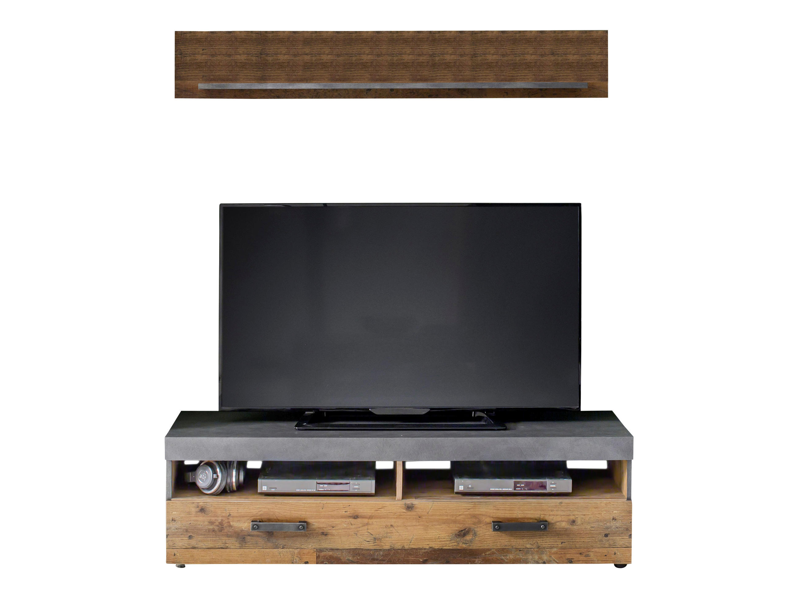 TV-ELEMENT Grau - Grau, Holzwerkstoff (139/41/40cm) - ebuy24