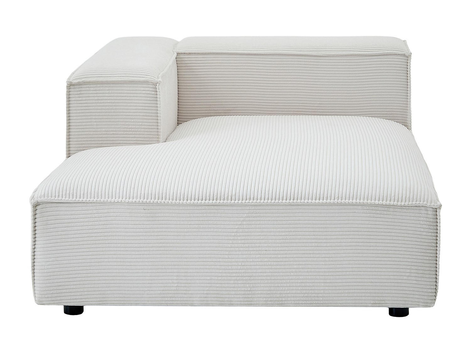 RECAMIERE ohne Schlaffunktion - 1 Person - samt - beige Ruzolo - Beige, Textil (120/67/169cm) - Vente-Unique