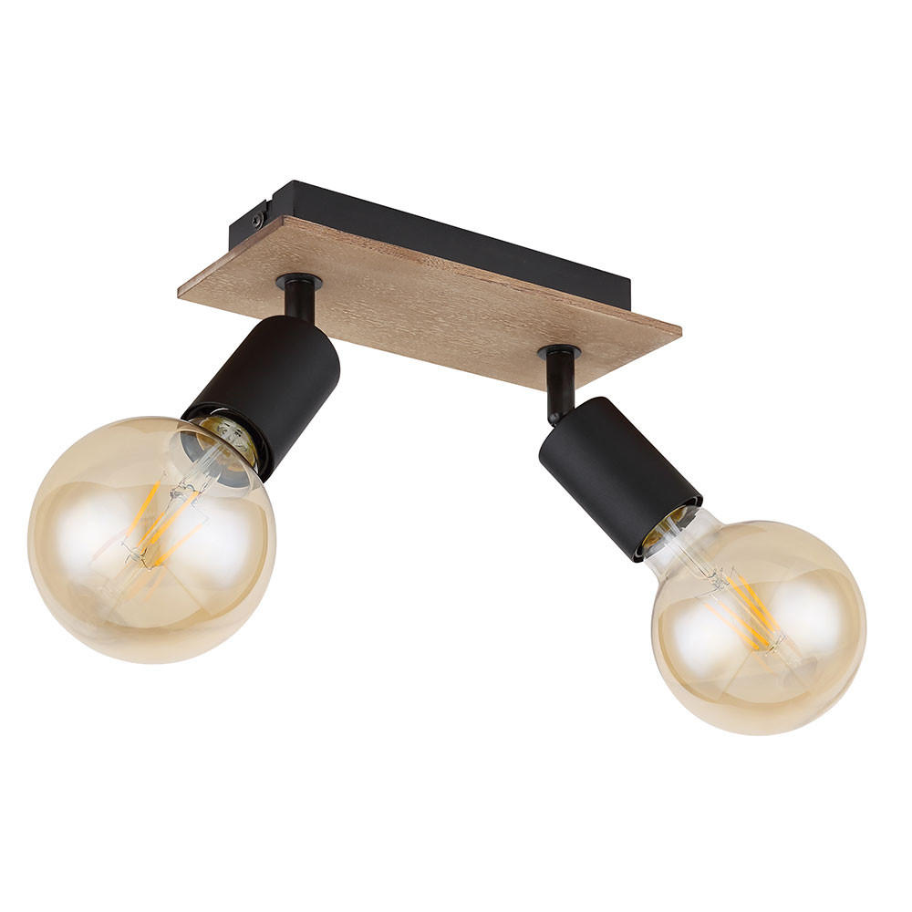 Globo Lighting Deckenleuchte Schwarz 9x11x21 cm