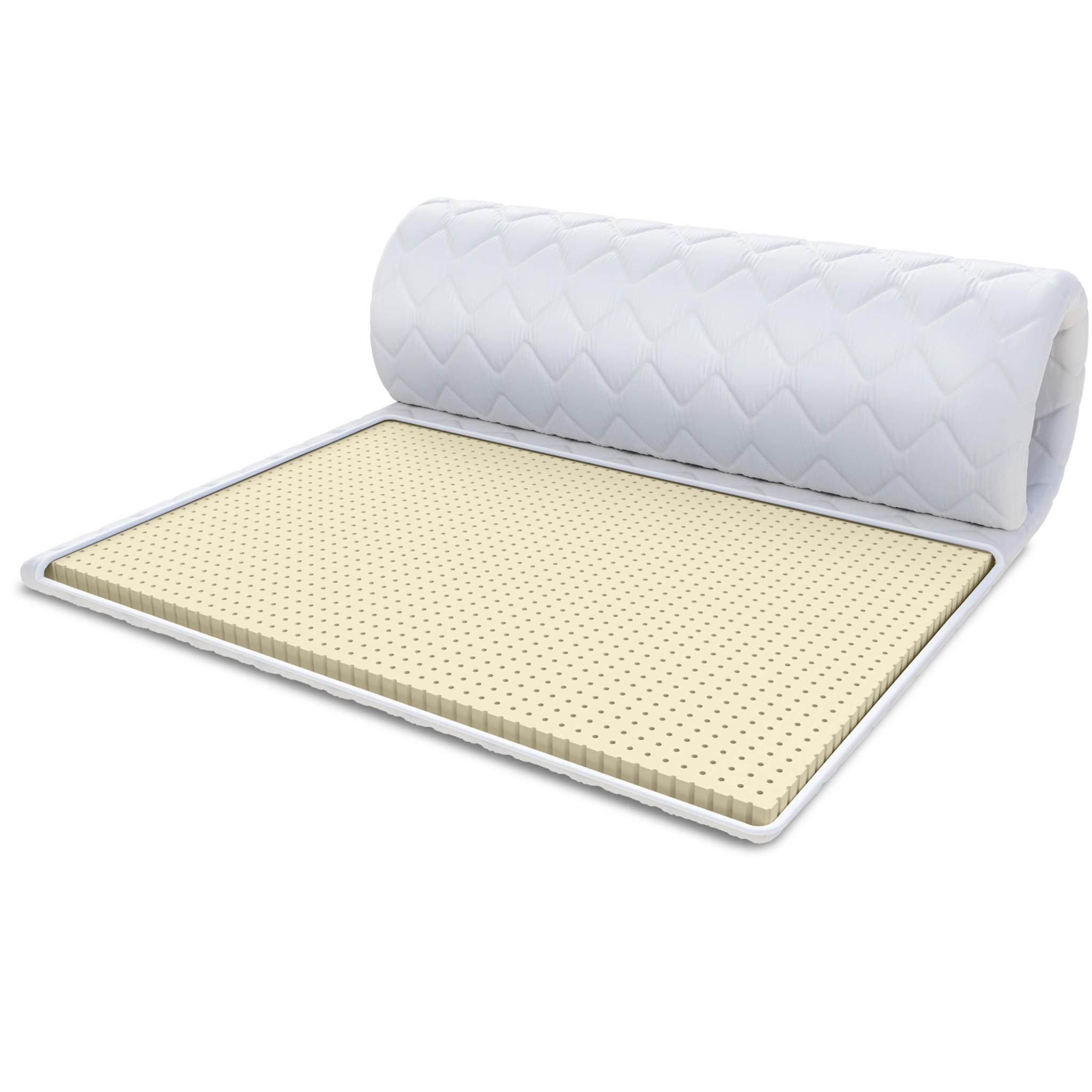 TOPPER Latex 2 - Weiß, Textil (80/200cm) - FDM