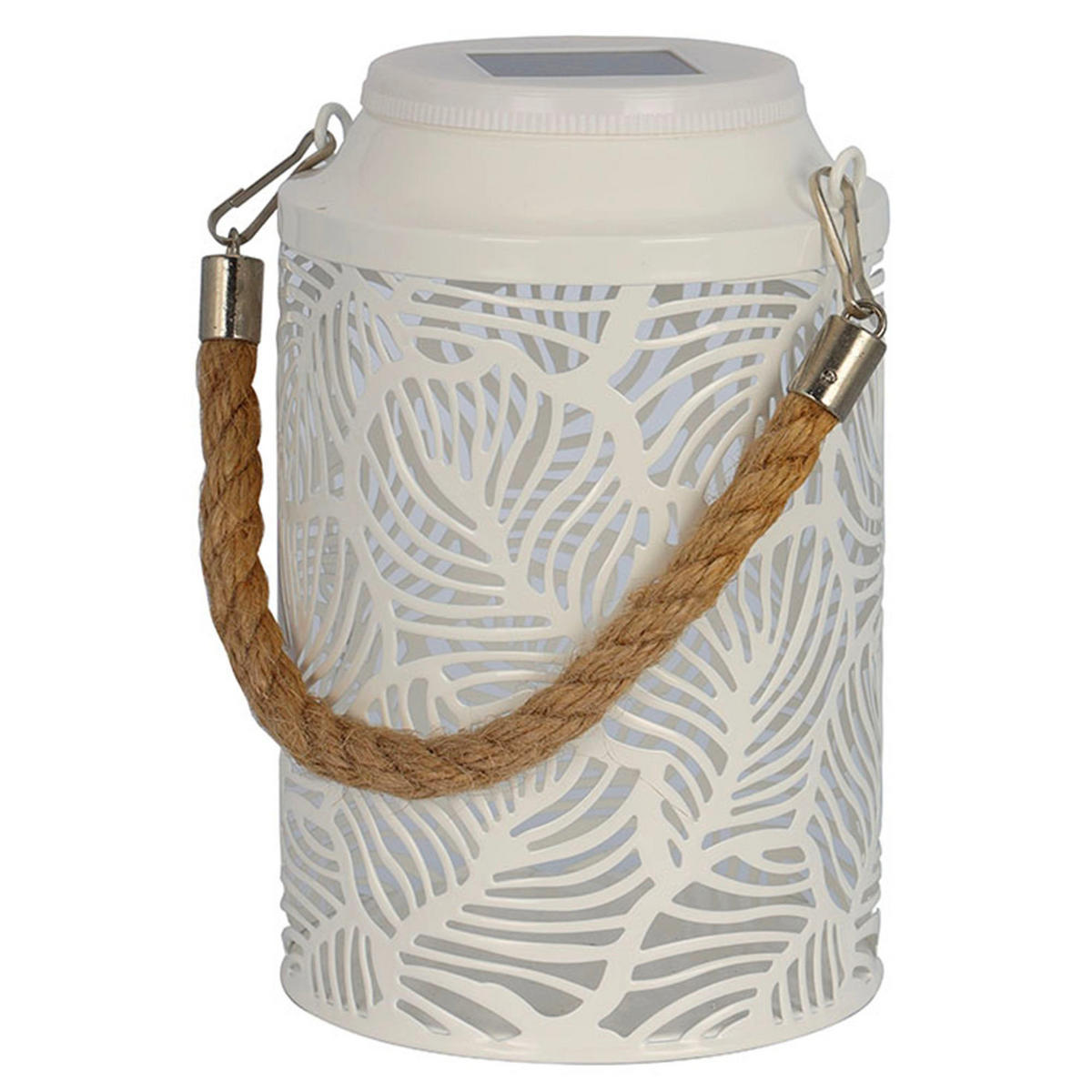 MINI-SOLARLATERNE RAINBOW weiß - Weiß, Metall (11.5/11.5/17.5cm) - Lumisky