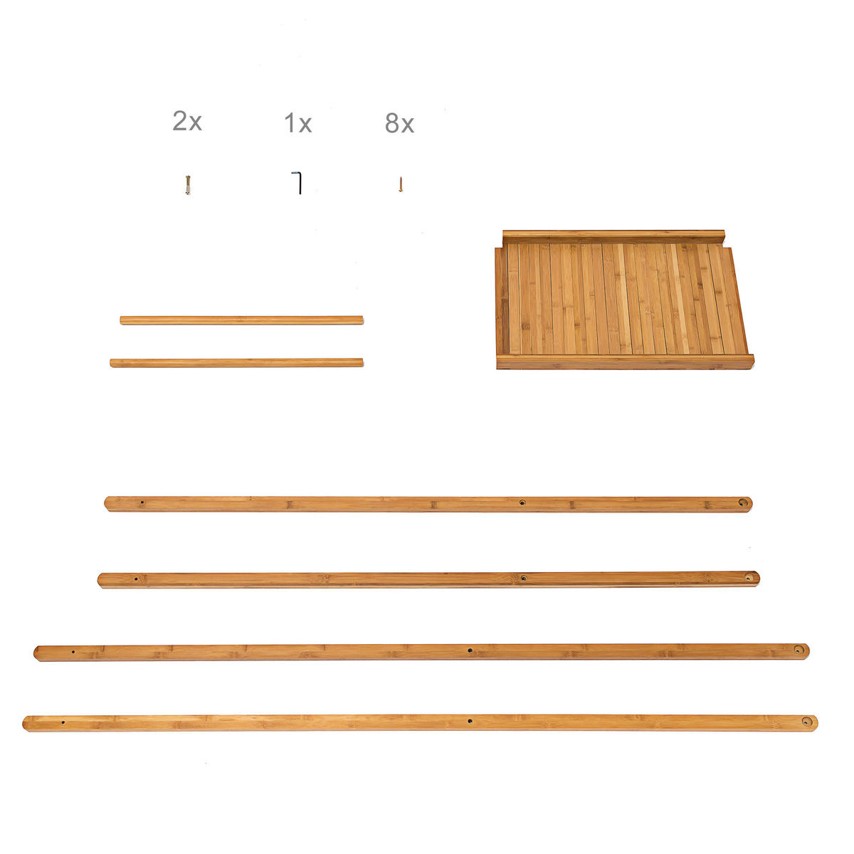 KLEIDERSTÄNDER - Hellbraun, Holz (56.5/156/40cm) - Relaxdays