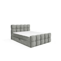 BOXBETT Satine Premium - Grau, Holzwerkstoff/Textil (140/220cm) - Fun Möbel