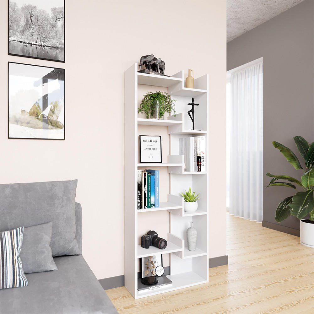 RAUMTEILER Fico Weiß 61 x 160.2 cm - Weiß, Holzwerkstoff (61/160.2/22.1cm) - Vicco