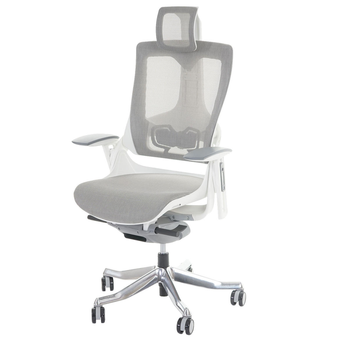 BÜROSTUHL MERRYFAIR Grau - Grau, Textil (75/138/68cm) - MCW