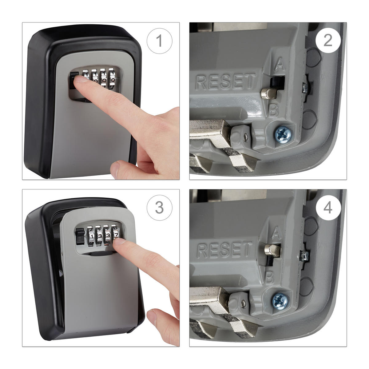 TREZOR na kľúče - viacfarebná, kov (9/11.5/4cm) - Relaxdays