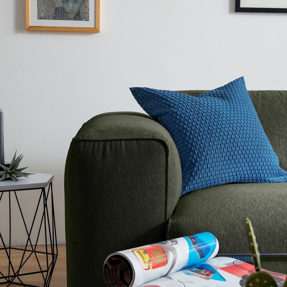 1,5-SITZER ECKSOFA mit Longchair - Schwarz/Grau, Kunststoff/Textil (260/173cm) - home24