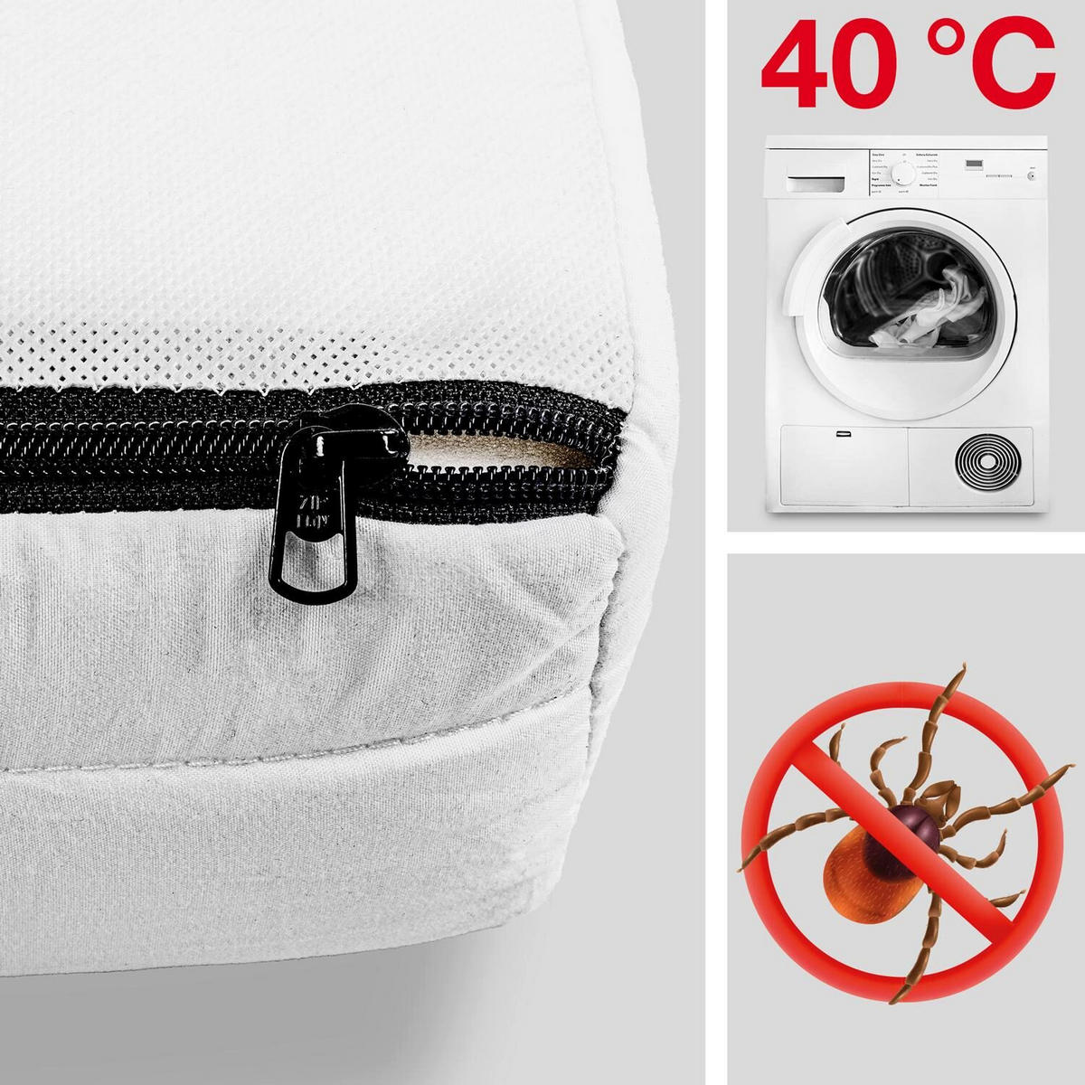 KOMFORTSCHAUMMATRATZE K10 90x200 cm - Weiß, Textil (90/200cm) - Matratzen Discount