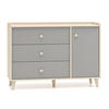 KOMMODE Mevel Wüstensand / Palladiumgrau 120 / 40 / 85cm - Grau, Holz/Holzwerkstoff (120/85/40cm) - Feldmann-Wohnen
