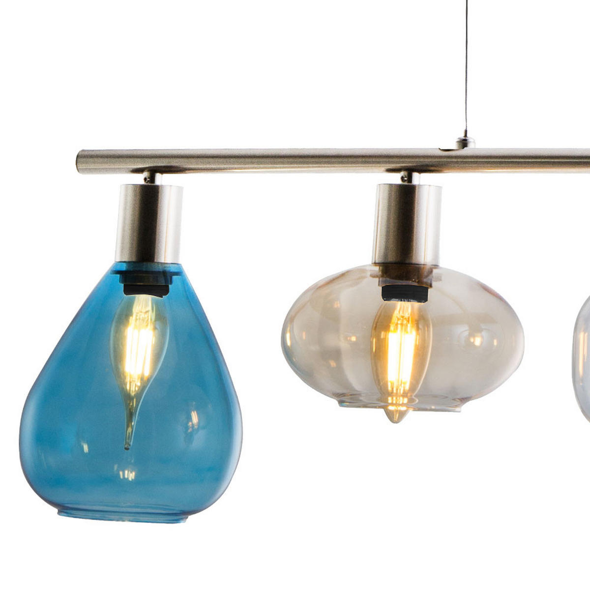 HÄNGELEUCHTE Pesaro Silber Bunt - Multicolor, Glas (13/80/150cm) - Nowa