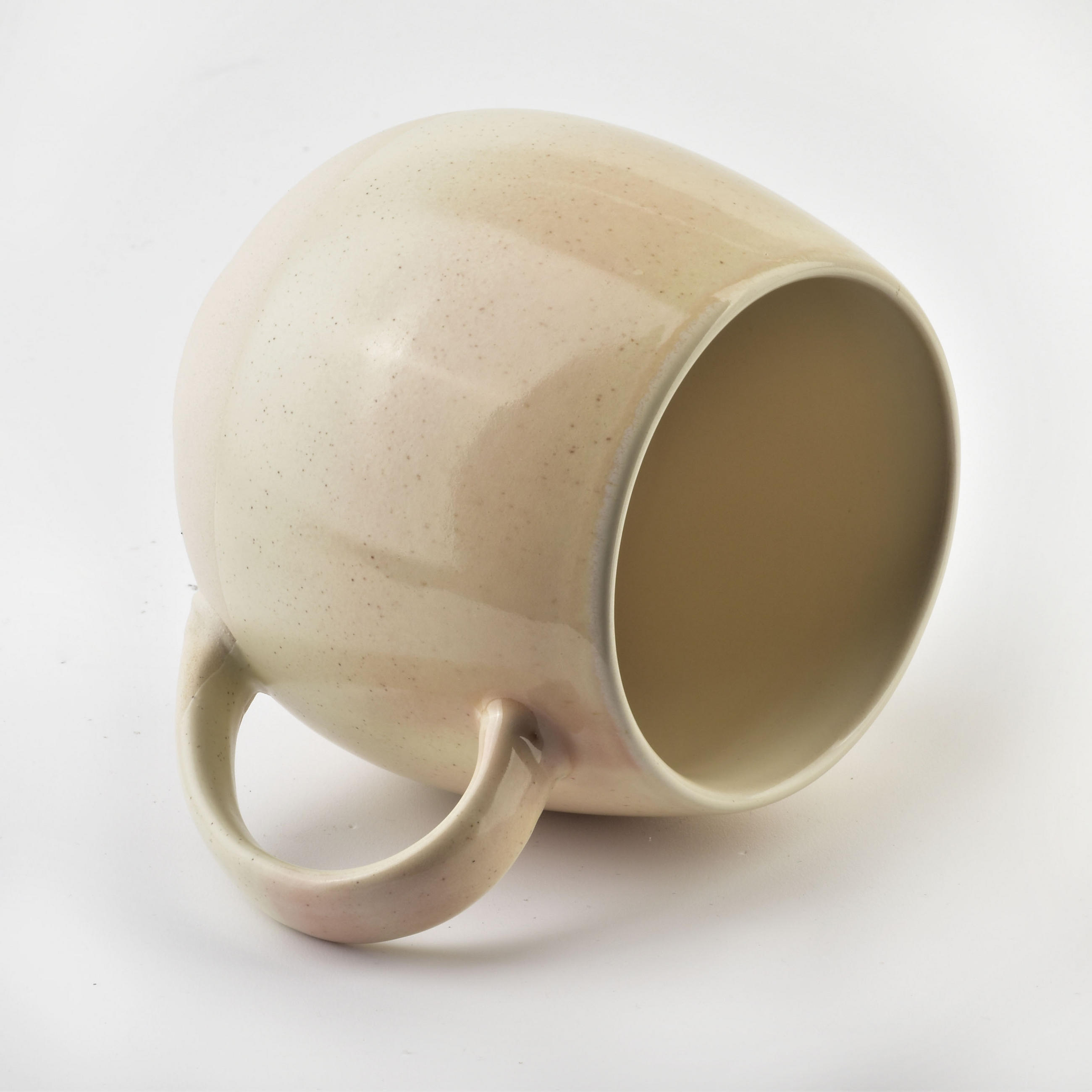 BECHER Lotta Beige 8.5/14/10 cm Keramik - Beige, Keramik (0.58L) - Mondex