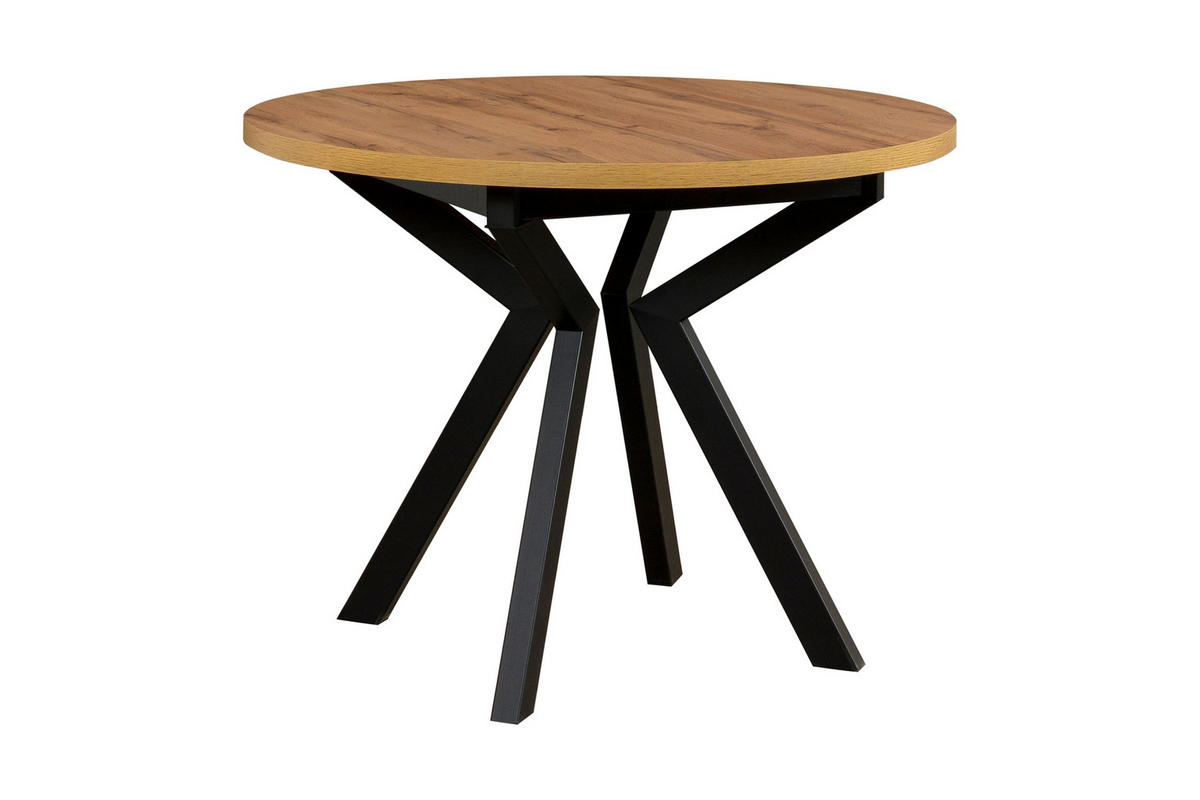 ESSTISCH Ikon 7, 100 cm, artisan - Eiche Artisan, Holz (100/100/78cm) - Leaf Design