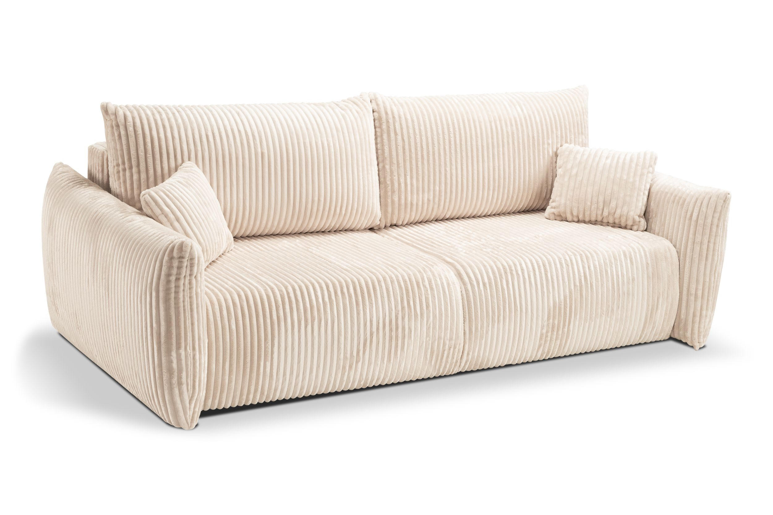 SOFA Hallora - Weiß (Tilia 01) - Weiß, Holzwerkstoff (240/88/108cm) - Möblo