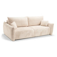 SOFA Hallora - Weiß (Tilia 01) - Weiß, Holzwerkstoff (240/88/108cm) - Möblo
